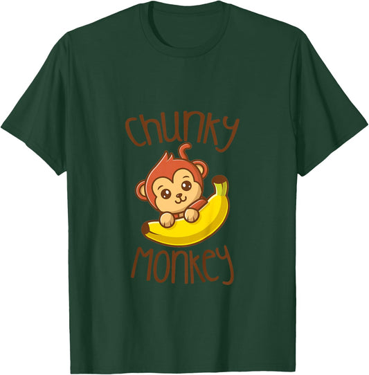 Chunky Monkey Cute Monkey Lover Baby Girl Boy Birthday Boy T-Shirt - T-Shirt | Forest