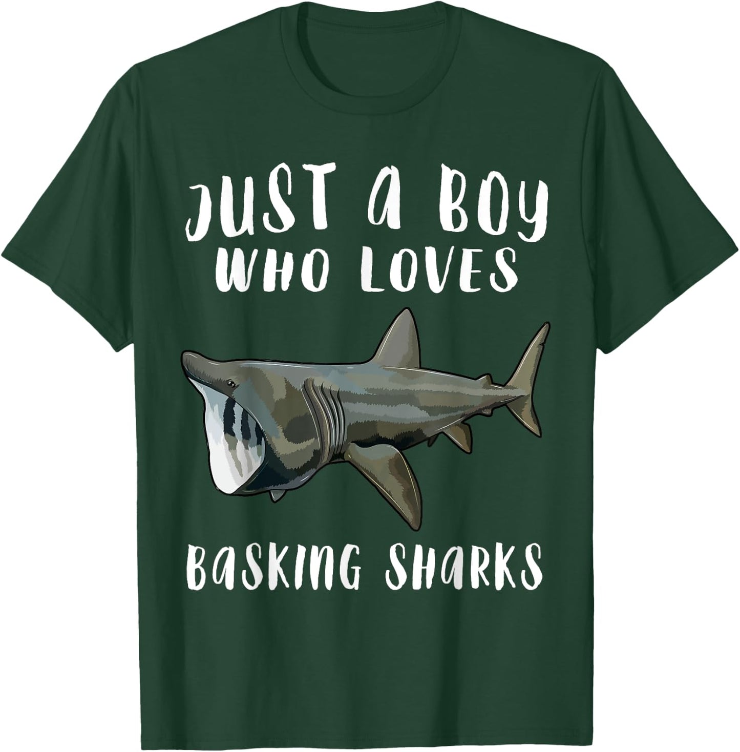 Im Just A Boy Who Loves Basking Shark Lover Gift T-Shirt - T-Shirt | Forest