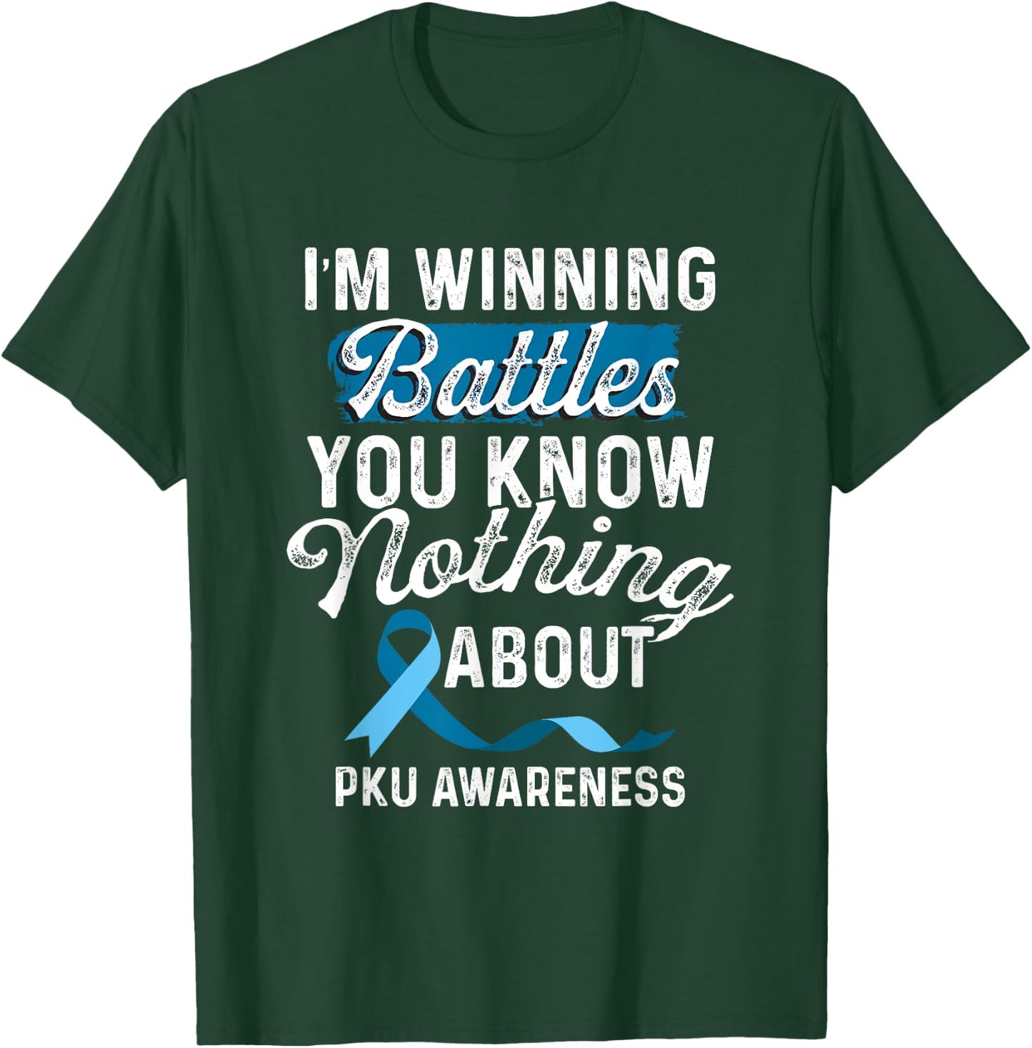 Phenylketonuria PKU Strong Warrior Unicorns Awareness T-Shirt - T-Shirt | Forest
