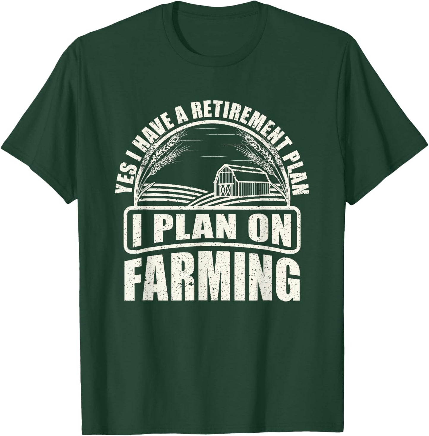 Agriculture Tractor Retirement Gift Farmer T-Shirt - T-Shirt | Forest
