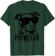 Pitbull All Dogs Are Cool Pitbulls Rule Funny Pitbull T-Shirt - T-Shirt | Forest