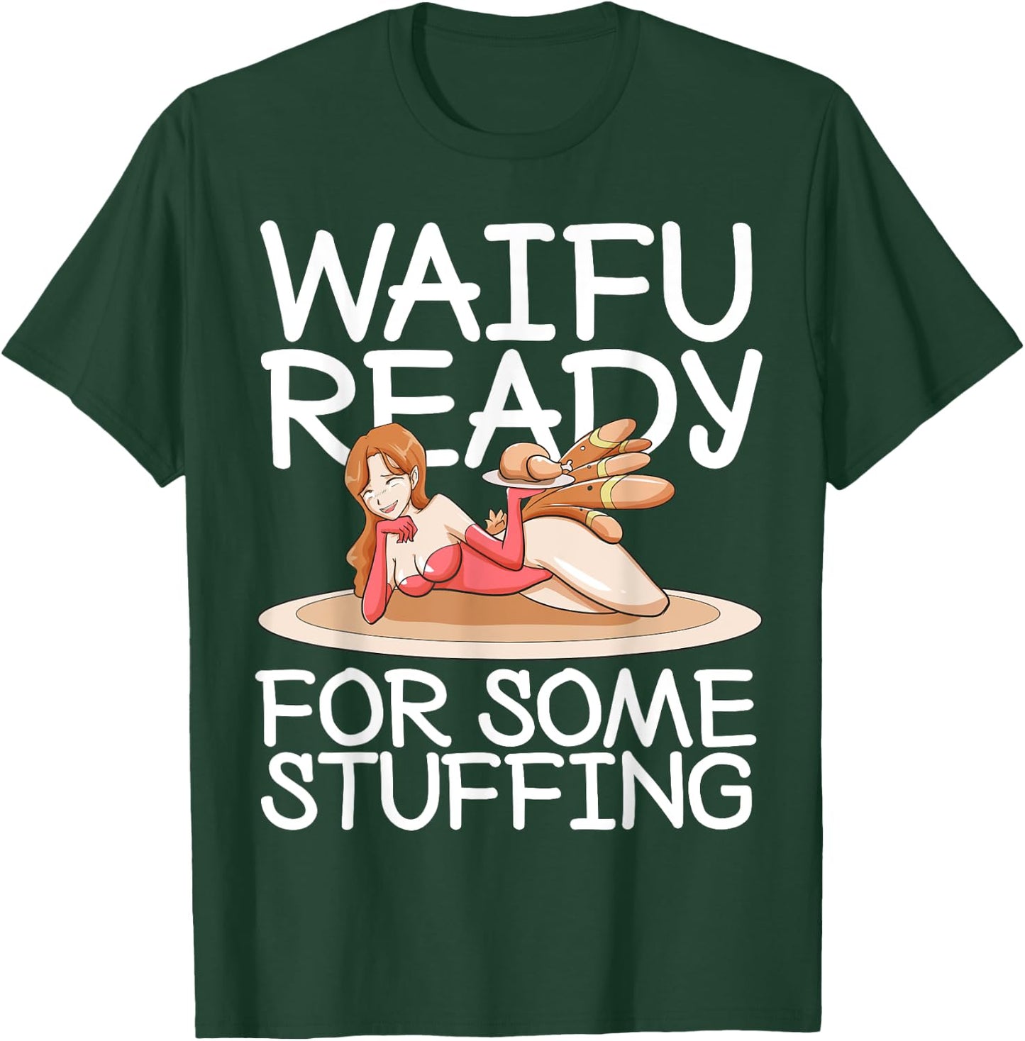 Otaku Ahegao Anime Thanksgiving Ecchi Hentai Lewd Sexy Waifu T-Shirt - T-Shirt | Forest