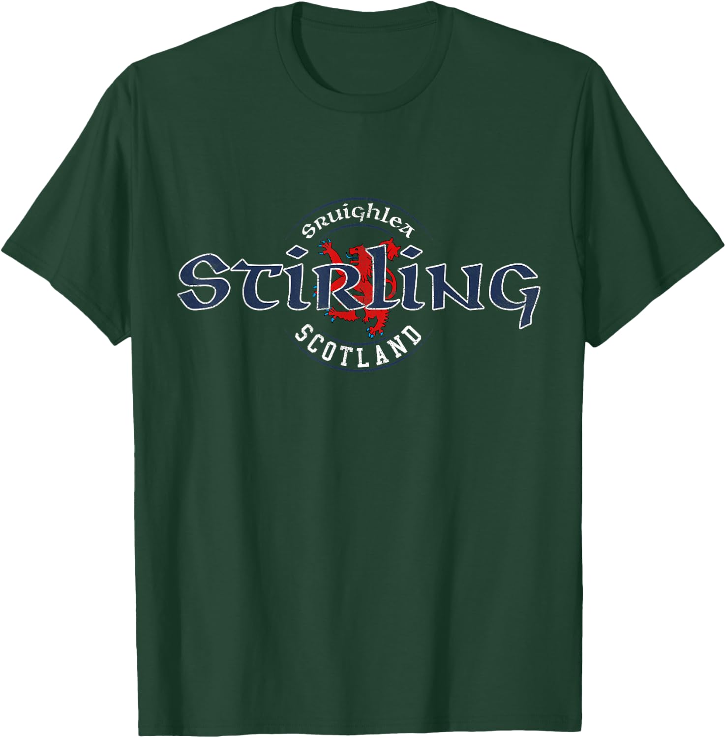 Stirling Scotland Scottish Lion Vintage T-Shirt - T-Shirt | Forest