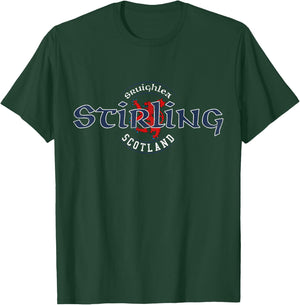 Stirling Scotland Scottish Lion Vintage T-Shirt - T-Shirt | Forest