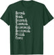 Charcuterie Board Restaurant Foodie Meat List Retro Vintage T-Shirt - T-Shirt | Forest