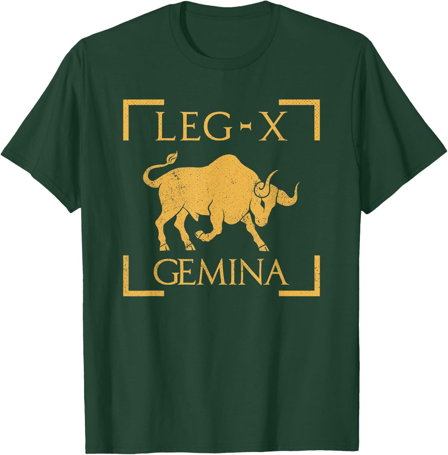 Legio X Gemina Bull Emblem Roman Legion T-Shirt - T-Shirt | Forest