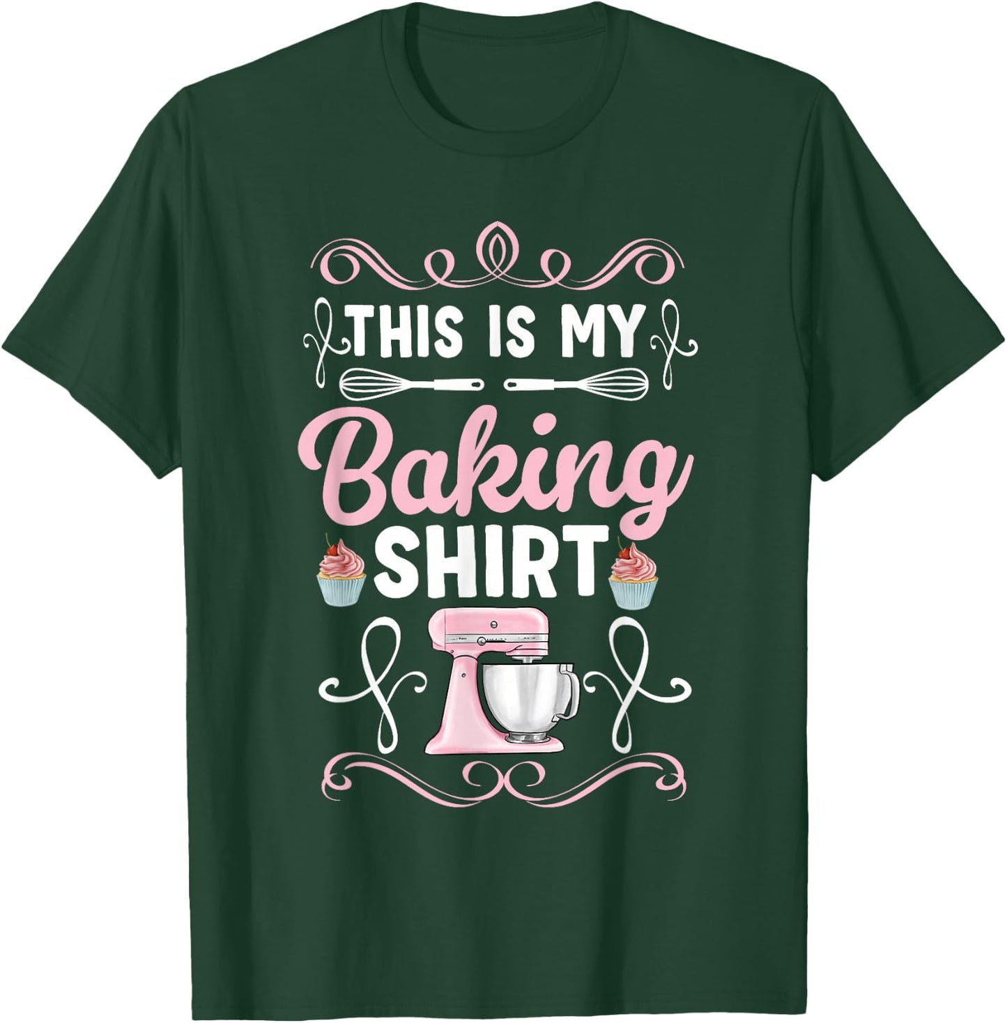 Funny Cupcake & Cookie Baking Crew Love Bakers T-Shirt - T-Shirt | Forest