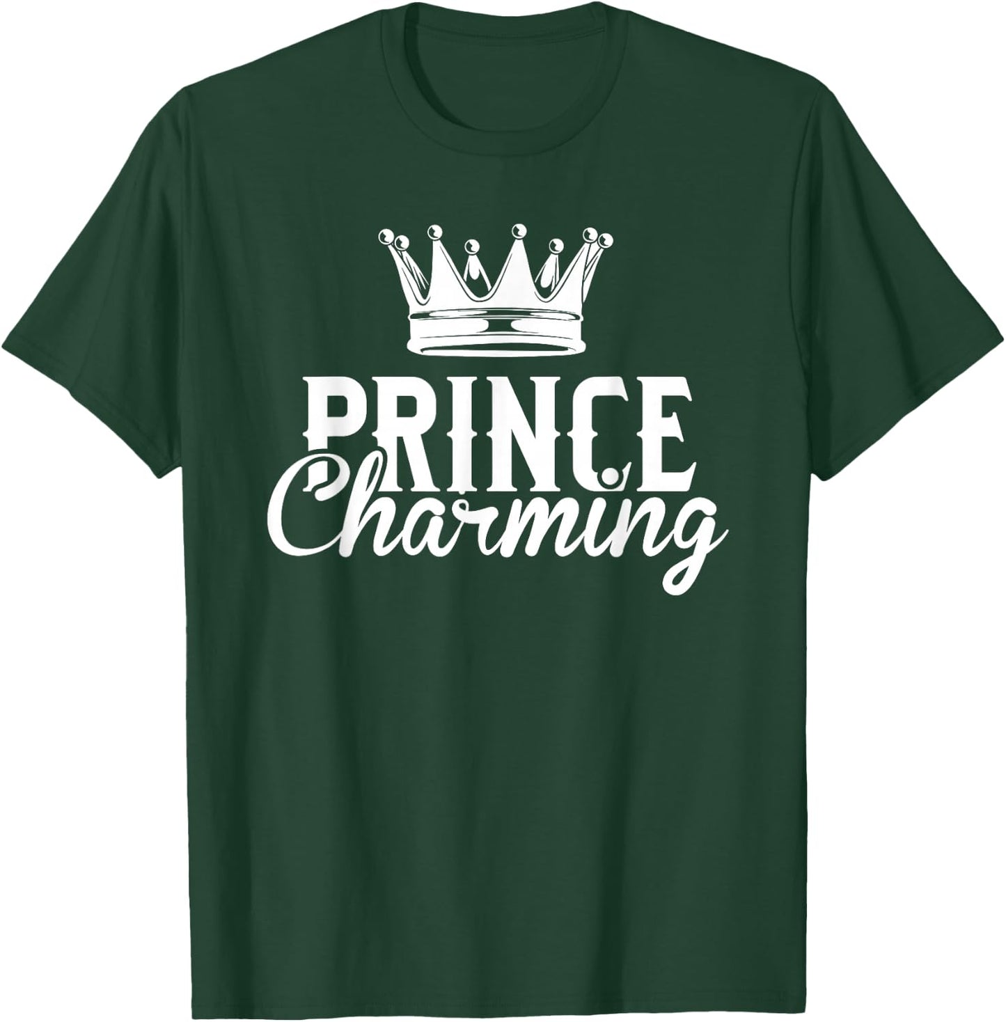 Prince Charming Funny Fairy Tale Halloween Lazy Costume Small T-Shirt - T-Shirt | Forest