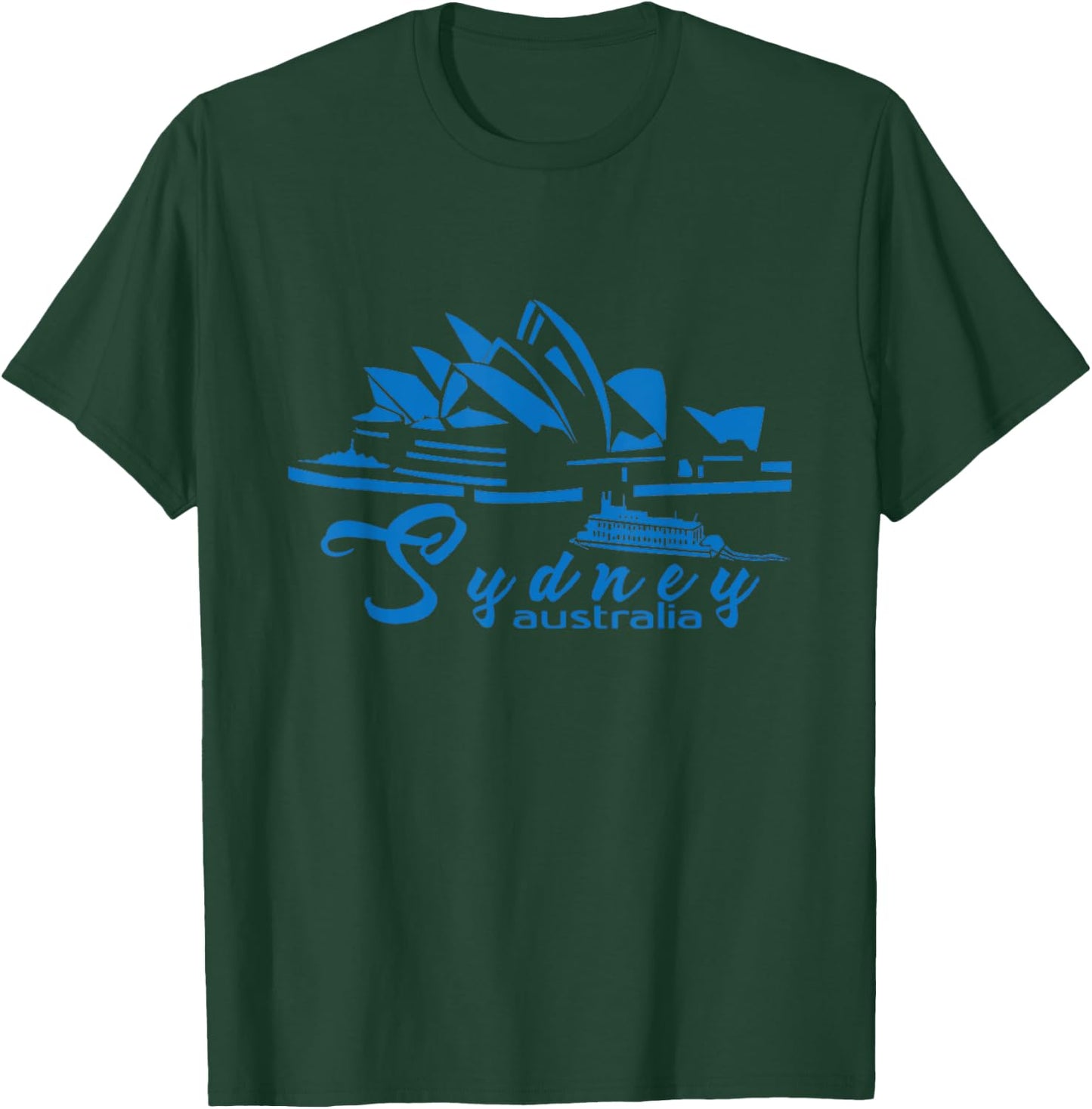 Sydney Opera | Sydney Australian Men Women Kids Aussie T-Shirt - T-Shirt | Forest