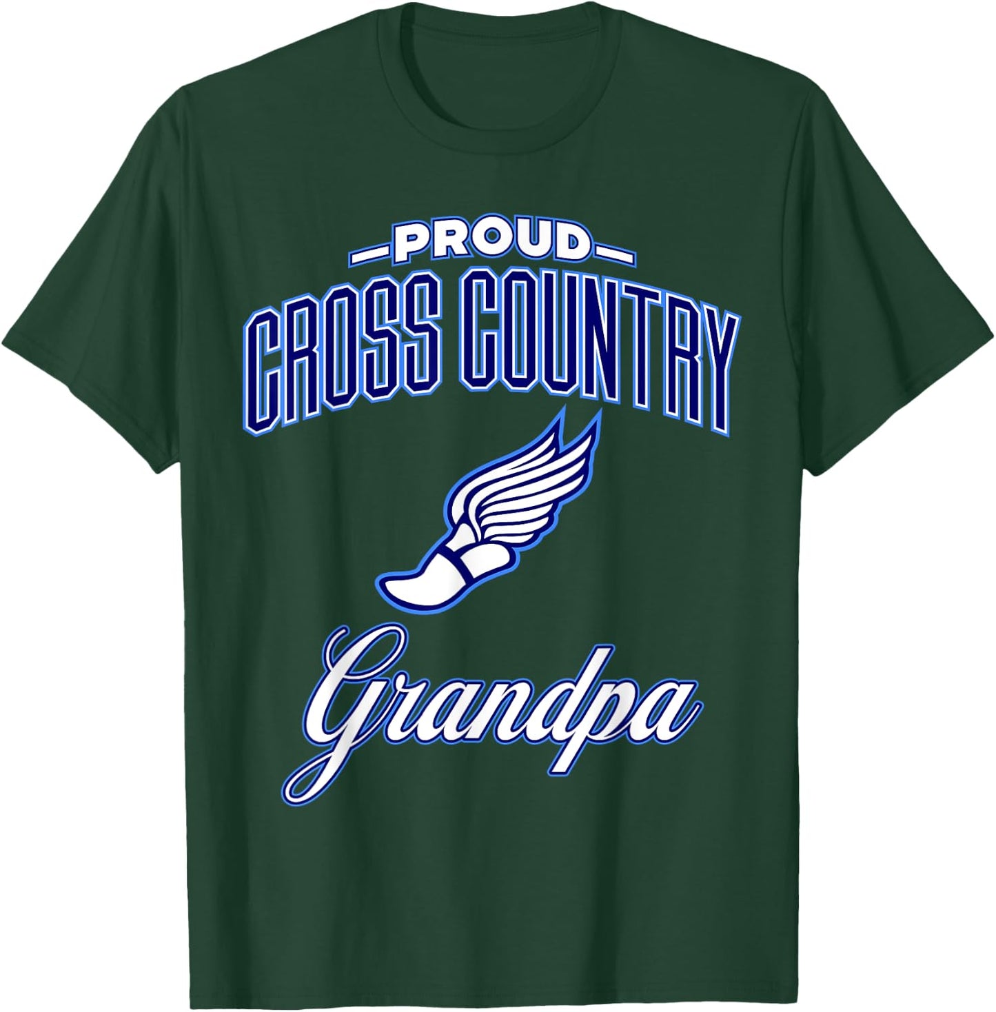 Cross Country Grandpa T-Shirt - T-Shirt | Forest
