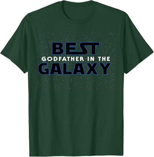 Best Godfather in Galaxy Shirt for Godfather Gift T-Shirt - T-Shirt | Forest
