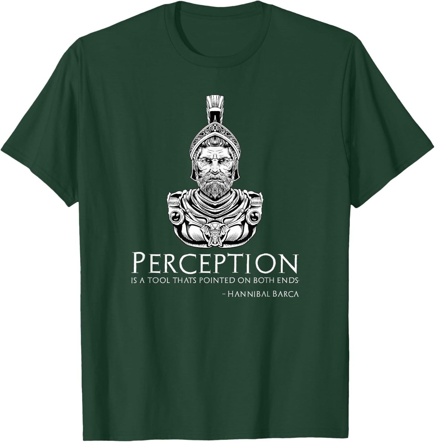 Hannibal Barca Quote On Perception - Ancient Carthage T-Shirt - T-Shirt | Forest