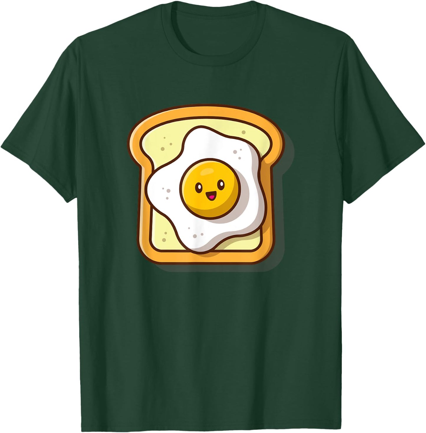 Broke Artist Cute Eggs Toast Kawaii Breakfast Foodie T-Shirt - T-Shirt | Forest