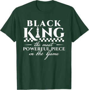 Black King - Black History & African Roots Afro Empowerment T-Shirt - T-Shirt | Forest