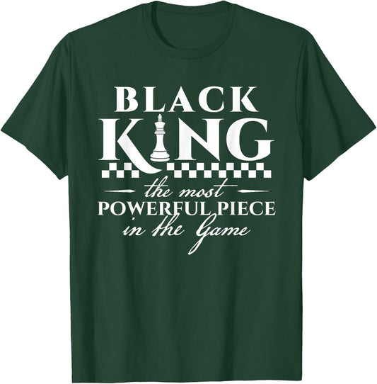Black King - Black History & African Roots Afro Empowerment T-Shirt - T-Shirt | Forest