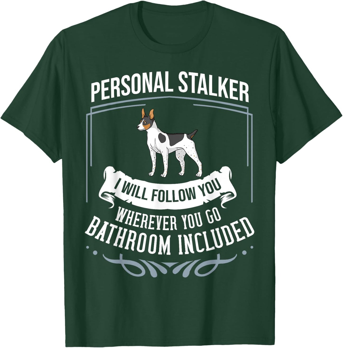 Rat Terrier Mix Mom Breeder -Adults Dog Themed Black Small T-Shirt - T-Shirt | Forest