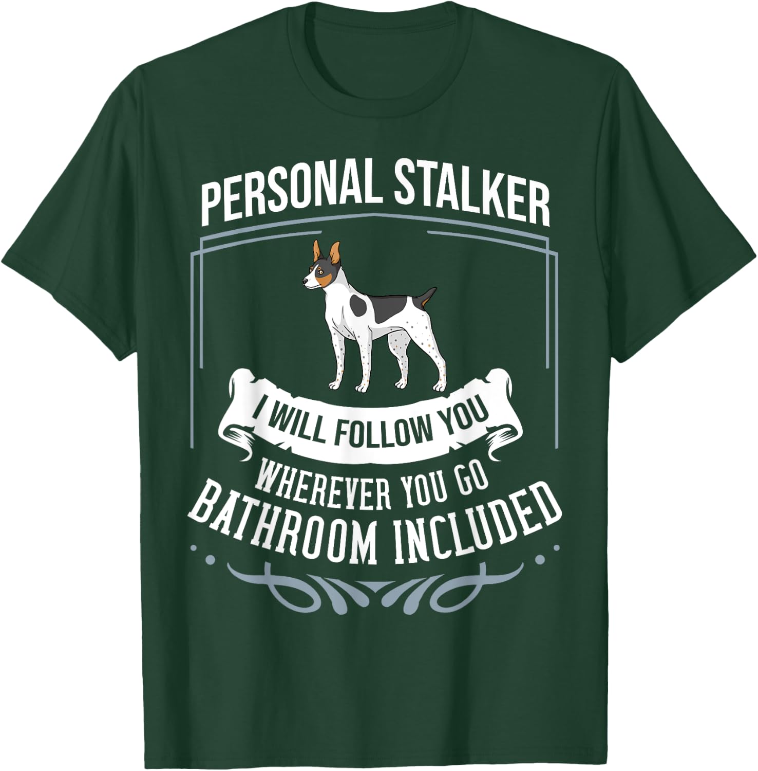 Rat Terrier Mix Mom Breeder -Adults Dog Themed Black Small T-Shirt - T-Shirt | Forest