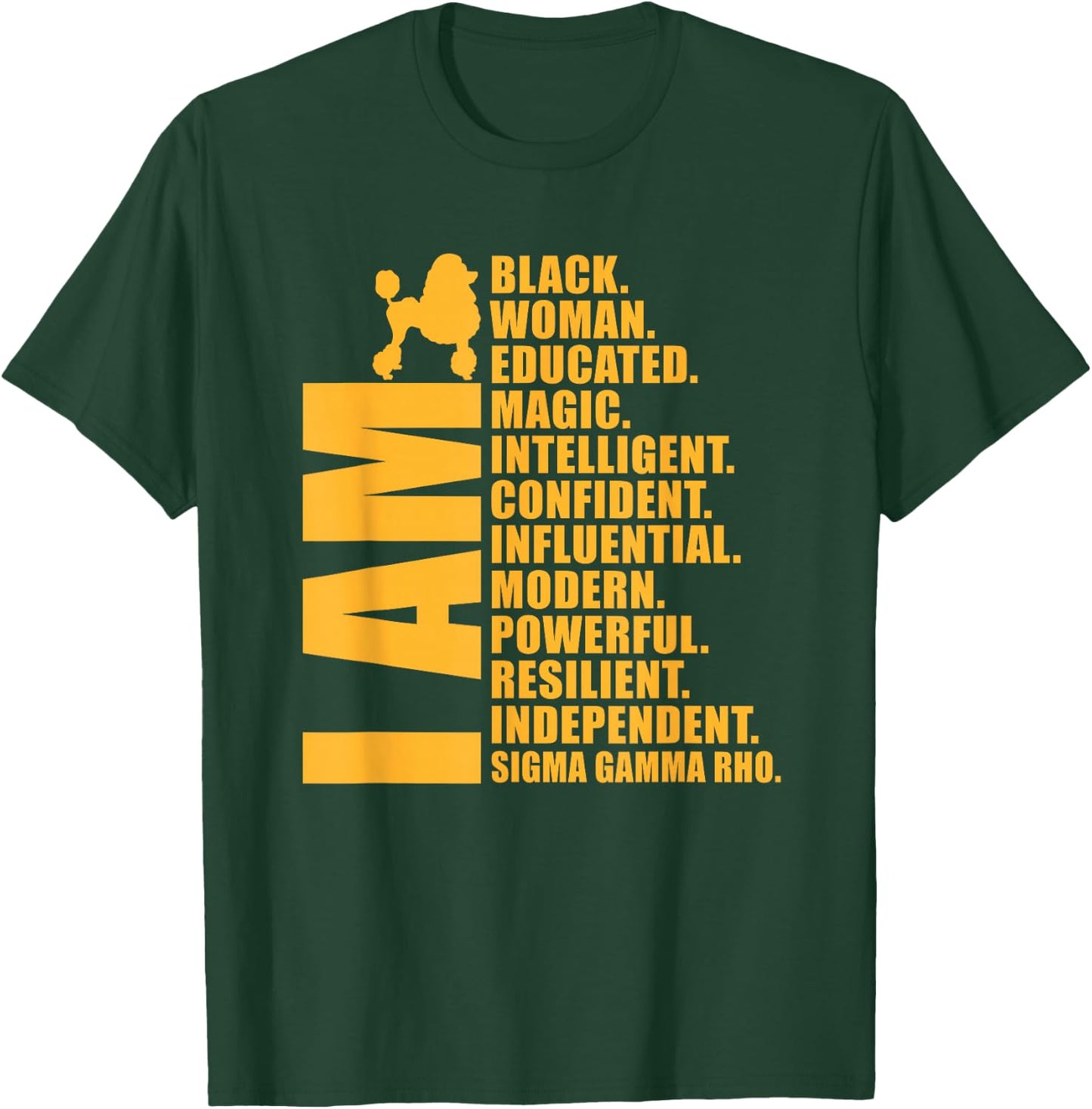 Sigma Gamma Rho Sorority Paraphernalia, Black History HBCU T-Shirt - T-Shirt | Forest