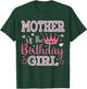 Mother of the Birthday Girl Cute Pink Matching Family Party T-Shirt - T-Shirt | Forest