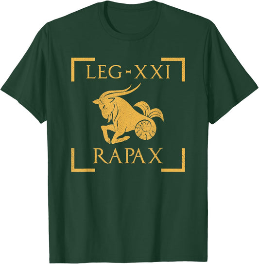 Legio XXI Rapax Capricorn Emblem Roman Legion T-Shirt - T-Shirt | Forest