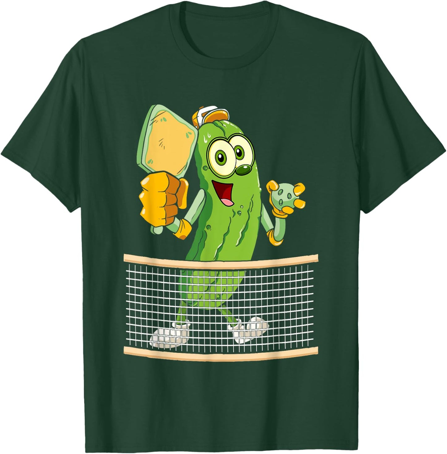 Funny Pickleball Player Men Women Pickle Ball Lover T-Shirt - T-Shirt | Forest