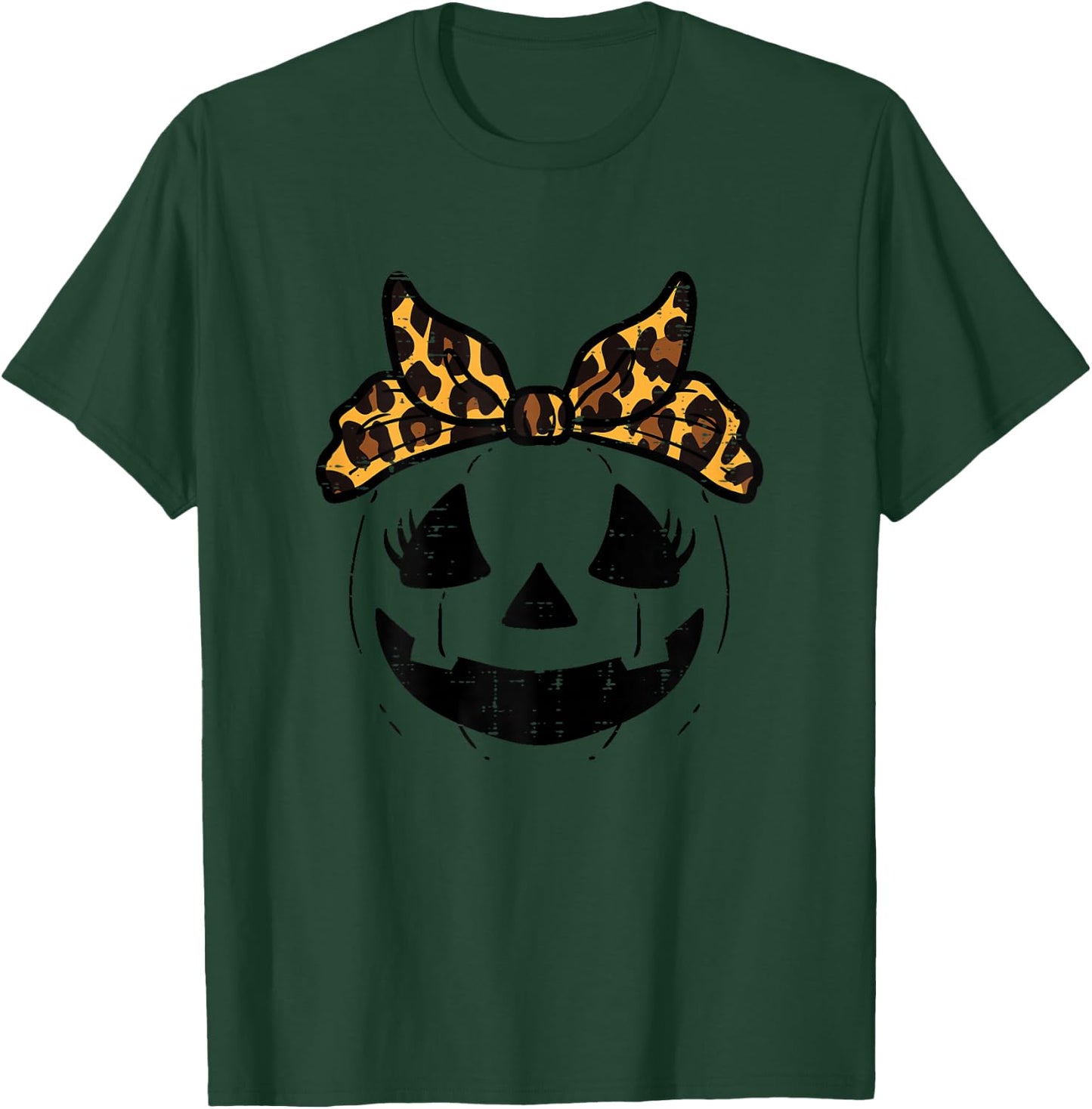 Halloween Pumpkin Face Cute Costume Girls Kids Toddler Youth T-Shirt - T-Shirt | Forest