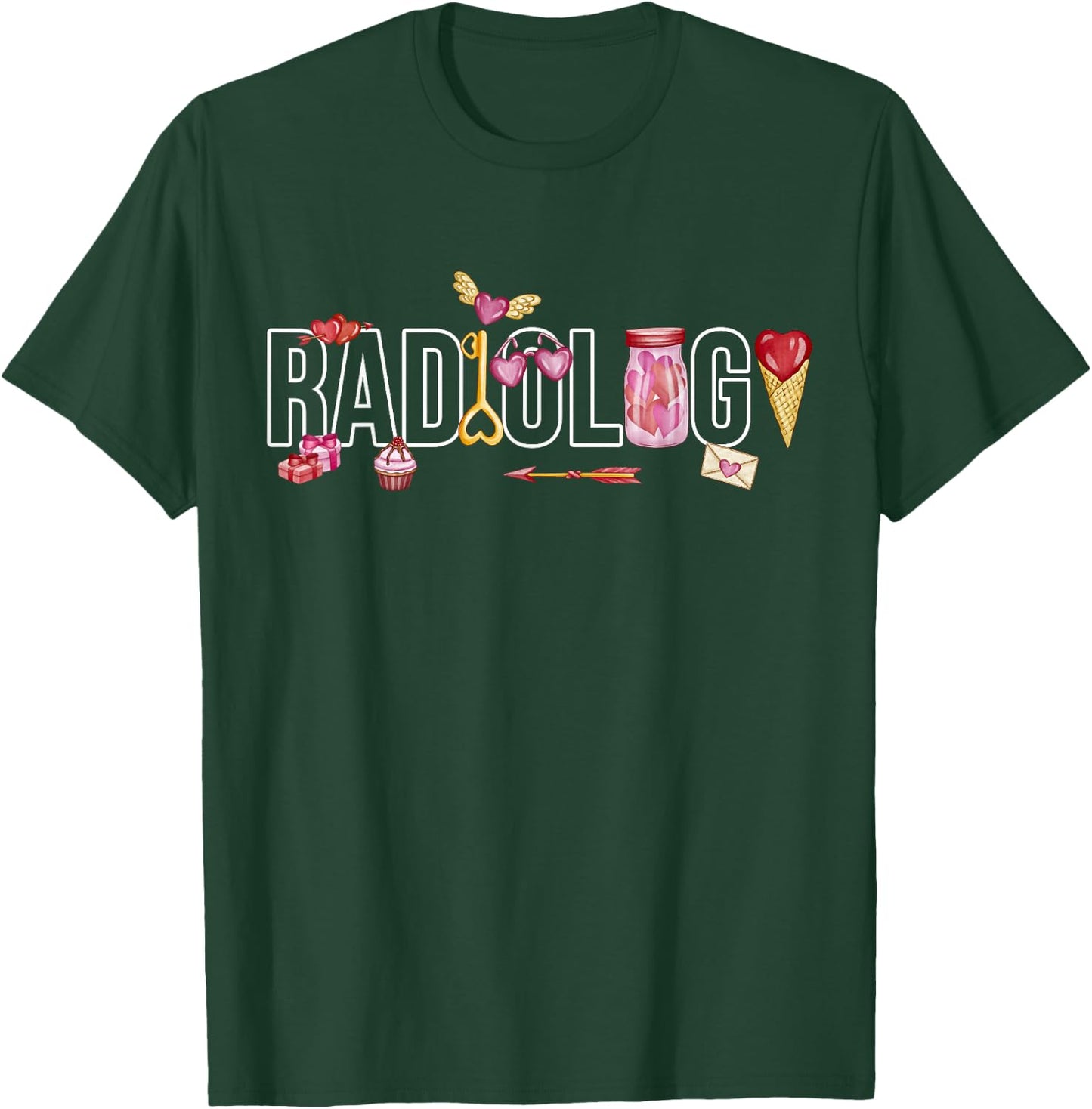 Valentines Radiology, Rad Tech Radiology Radiology, Rad Tech T-Shirt - T-Shirt | Forest