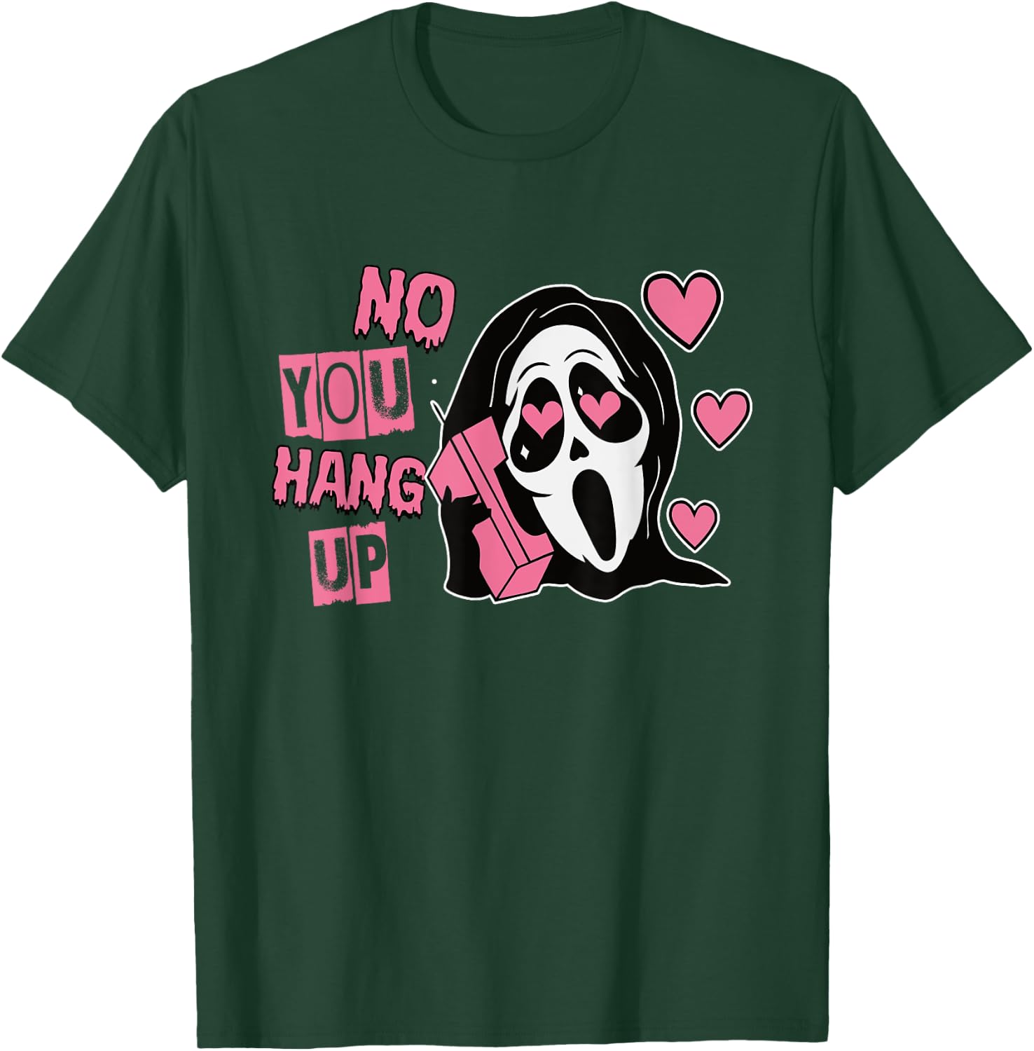 Funny No You Hang Up First Gho-st Calling Hello Halloween T-Shirt - T-Shirt | Forest