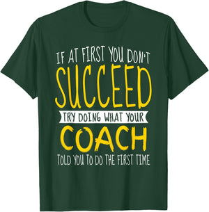 Funny Coach Thank You Appreciation Gifts T-Shirt - T-Shirt | Forest