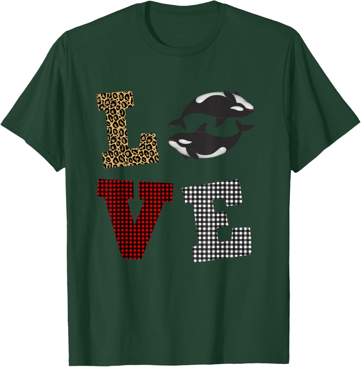 Orca Killer whale Lover Valentines day Gift kids T-Shirt - T-Shirt | Forest