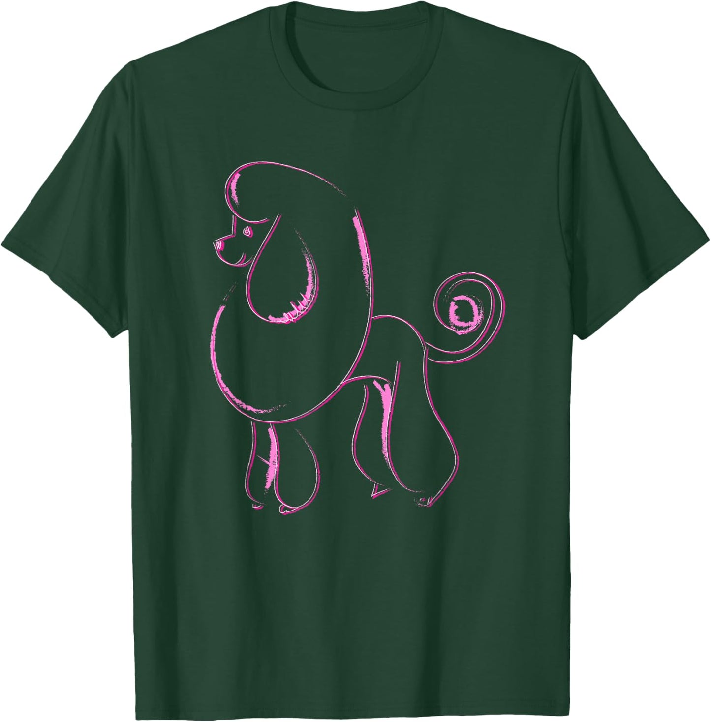 Dog Lover Gifts Poodle Women's Cool Poodle Dog Men's T-Shirt - T-Shirt | Forest