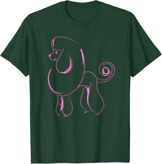 Dog Lover Gifts Poodle Women's Cool Poodle Dog Men's T-Shirt - T-Shirt | Forest