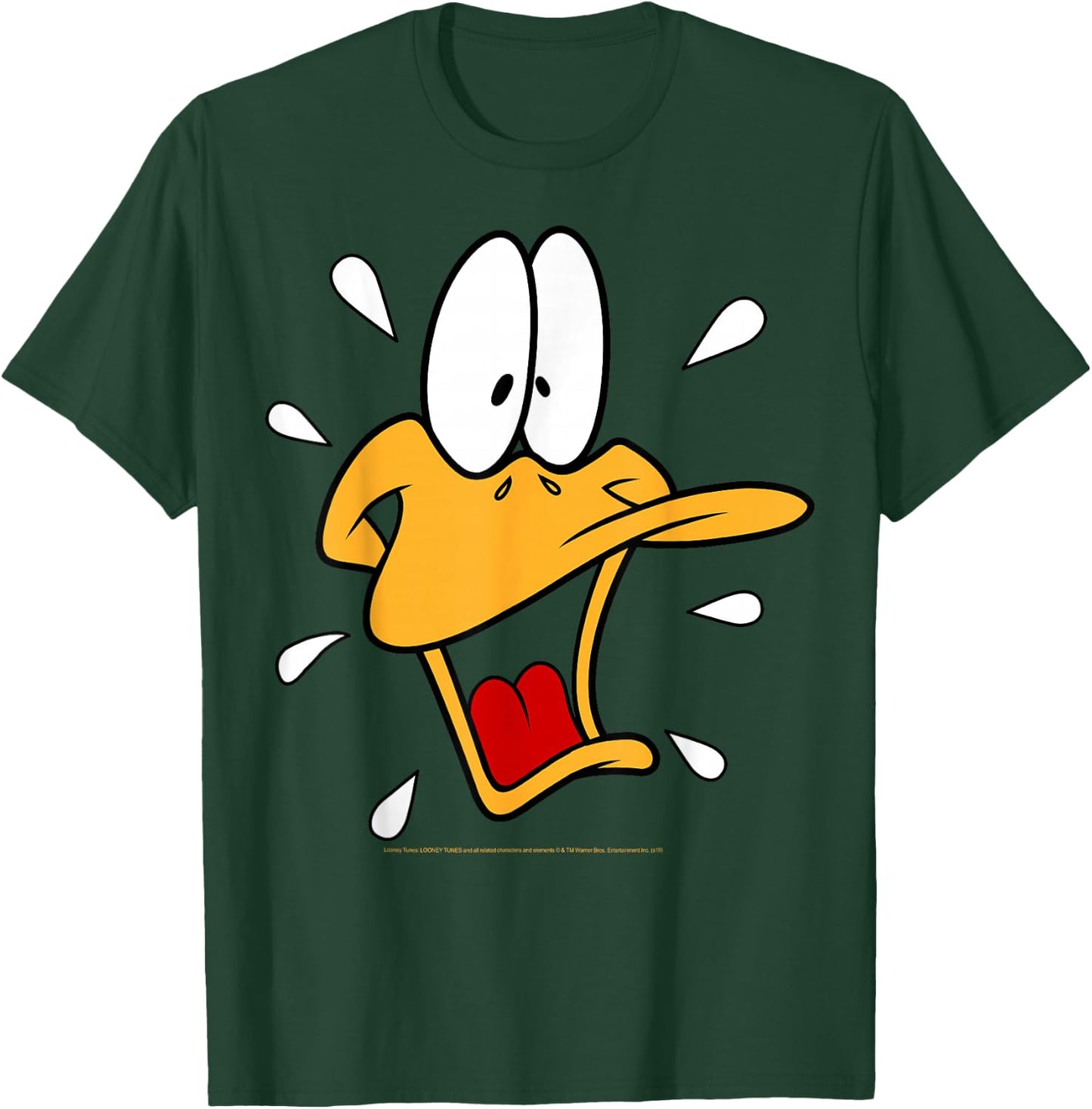 Looney Tunes Daffy Duck Surprised Big Face T-Shirt - T-Shirt | Forest