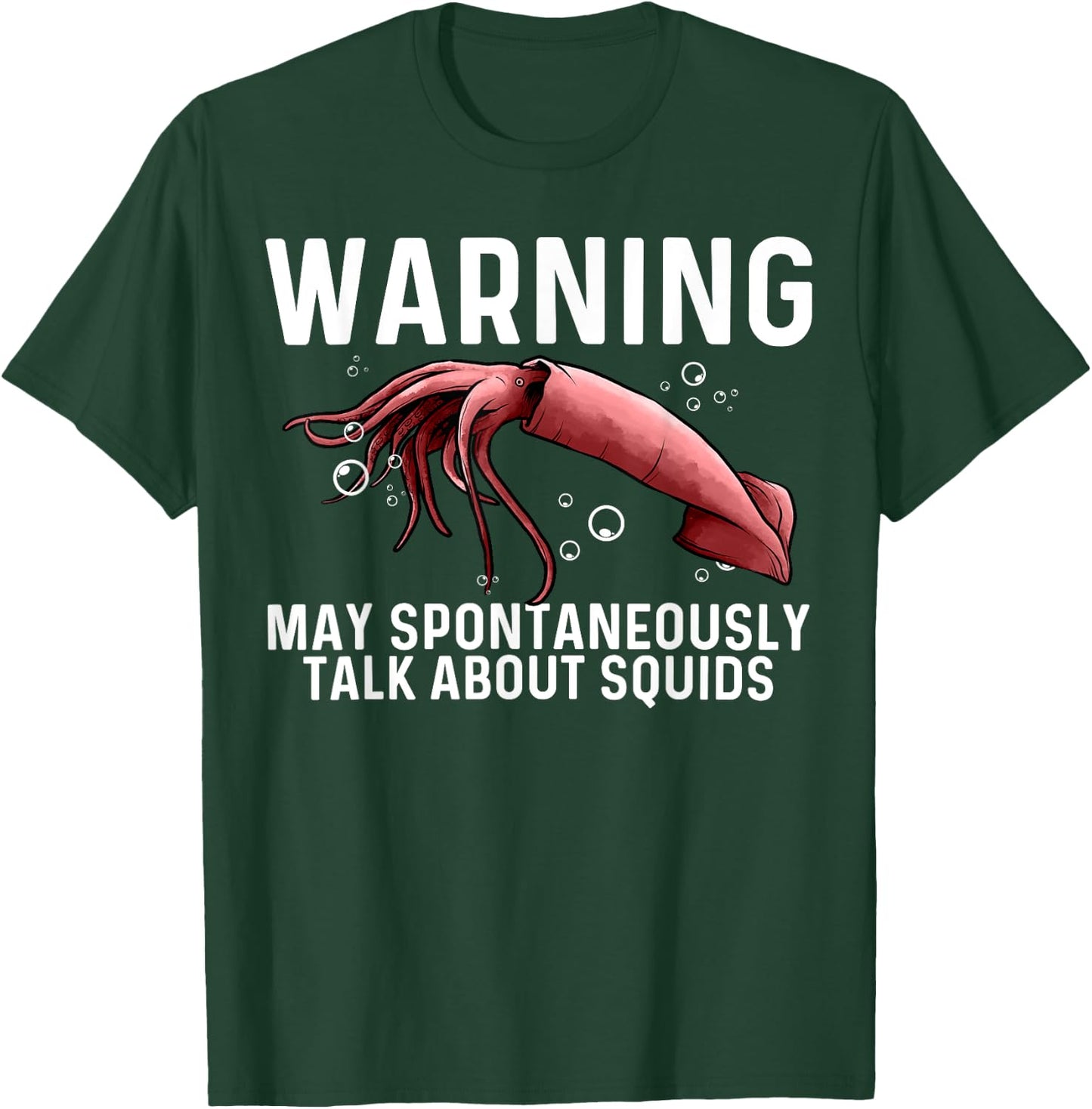 Squid Gift Women Giant Squid Seafood Calamari Lovers T-Shirt - T-Shirt | Forest