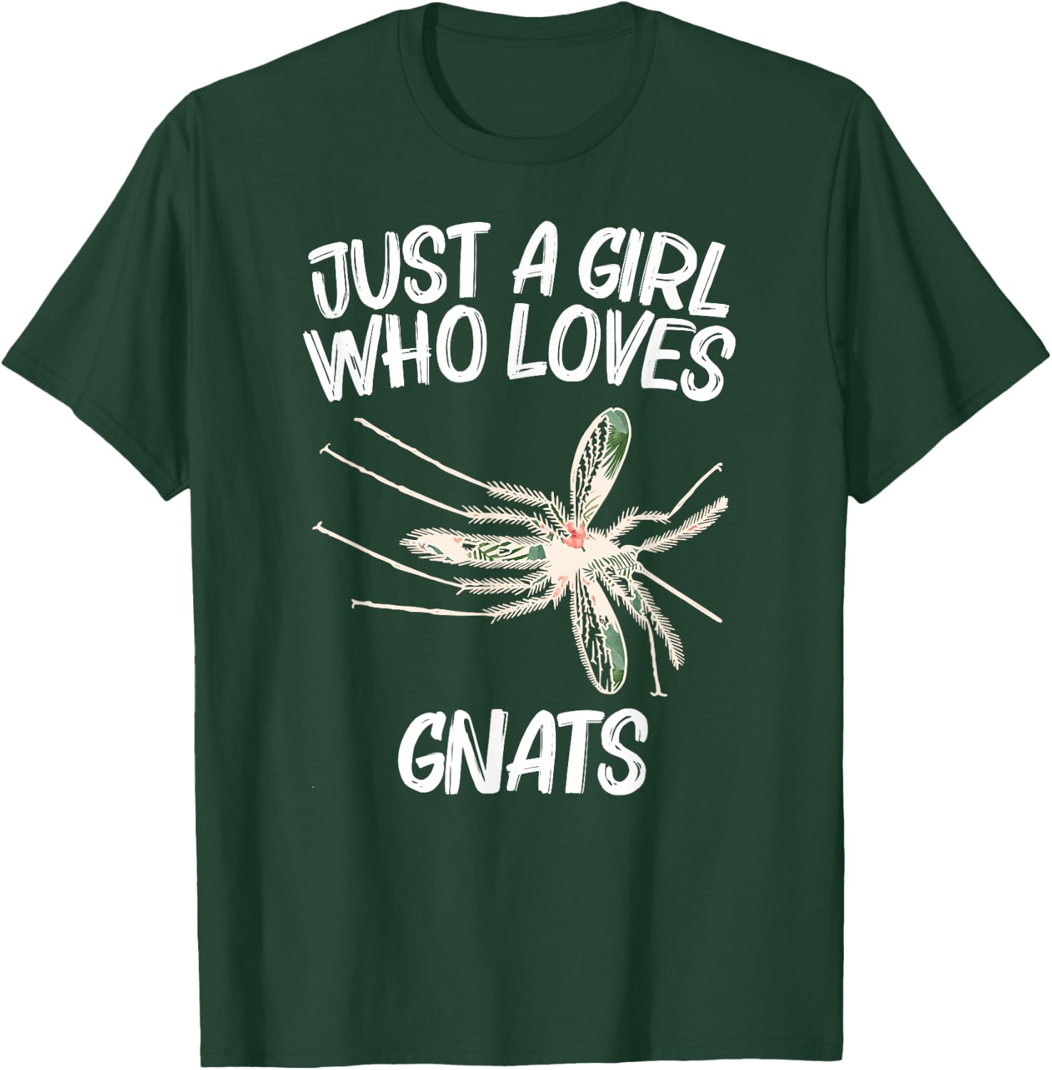 Just A Girl Who Loves Gnats Gift Dipterid Midge T-Shirt - T-Shirt | Forest