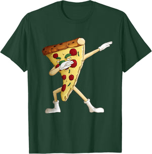 Cool Dabbing Pizza | Funny Italian Pie Hip-Hop Dancer Gift T-Shirt - T-Shirt | Forest