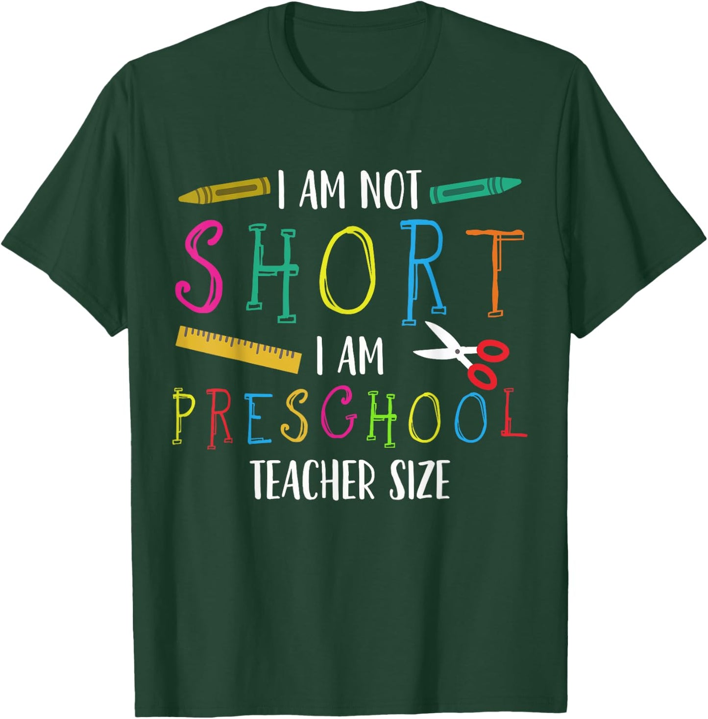 Preschool Teacher Short Pre-K Teacher T-Shirt - T-Shirt | Forest