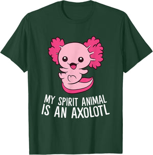 Cute Pet Axolotl My Spirit Animal Is An Axolotl T-Shirt - T-Shirt | Forest
