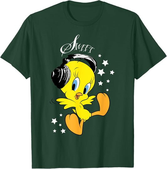 Kids Tweety Headphones T-Shirt - T-Shirt | Forest
