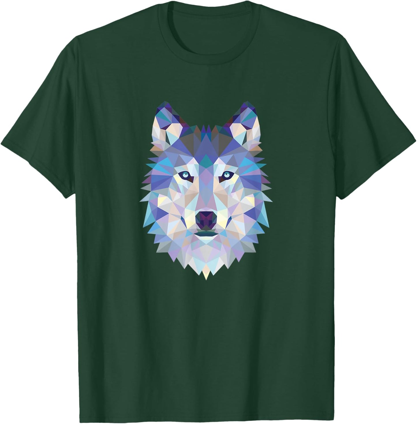 Wolf Wild Geometric Art Spirit Animal Gift Wolves Fan T-Shirt - T-Shirt | Forest