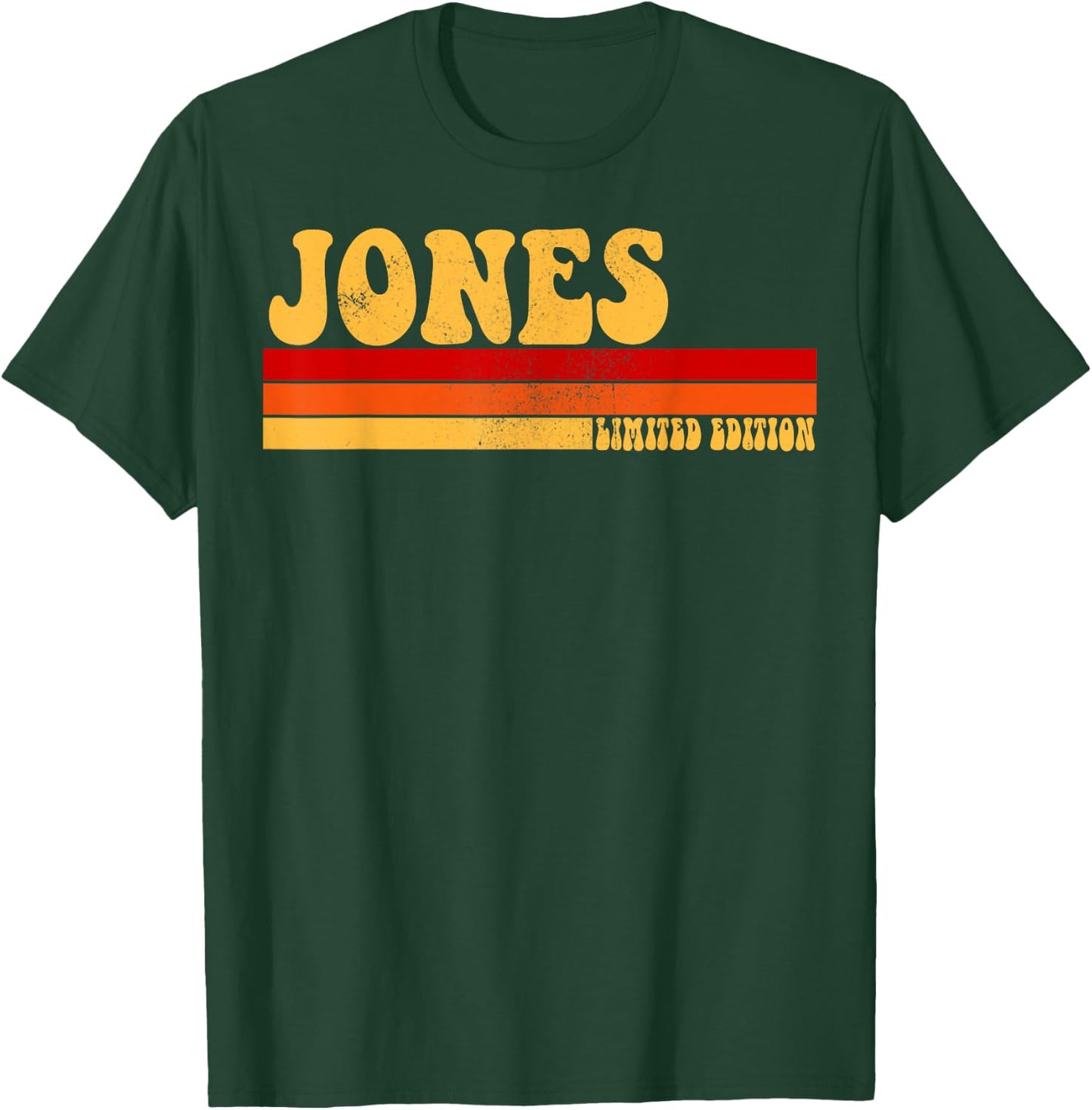 JONES Name Personalized Idea Men Retro Vintage JONES T-Shirt - T-Shirt | Forest