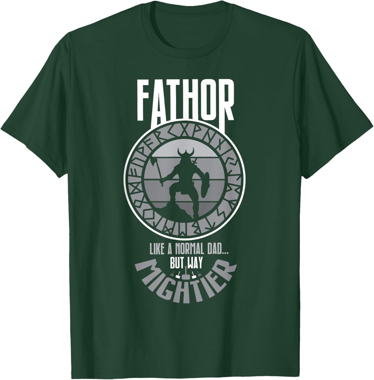 Fathor Viking Dad Father's Day T-Shirt - T-Shirt | Forest
