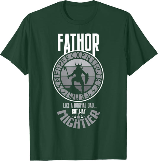 Fathor Viking Dad Father's Day T-Shirt - T-Shirt | Forest