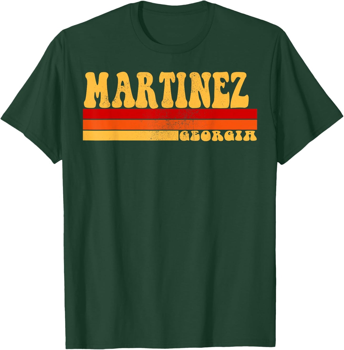 MARTINEZ Georgia City Vintage Roots Retro Design 70s 80s T-Shirt - T-Shirt | Forest