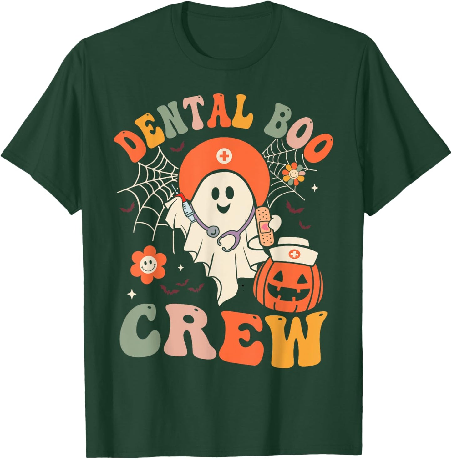 Dental Boo Crew Cute Dental Halloween Dentist T-Shirt - T-Shirt | Forest