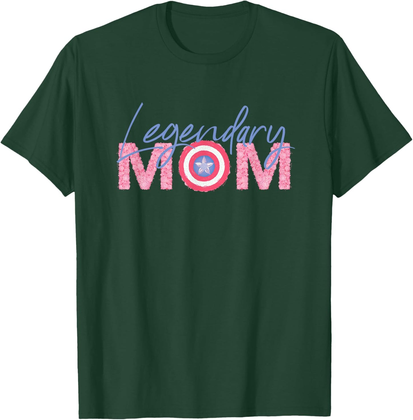 Marvel Captain America Legendary Mom Small T-Shirt - T-Shirt | Forest