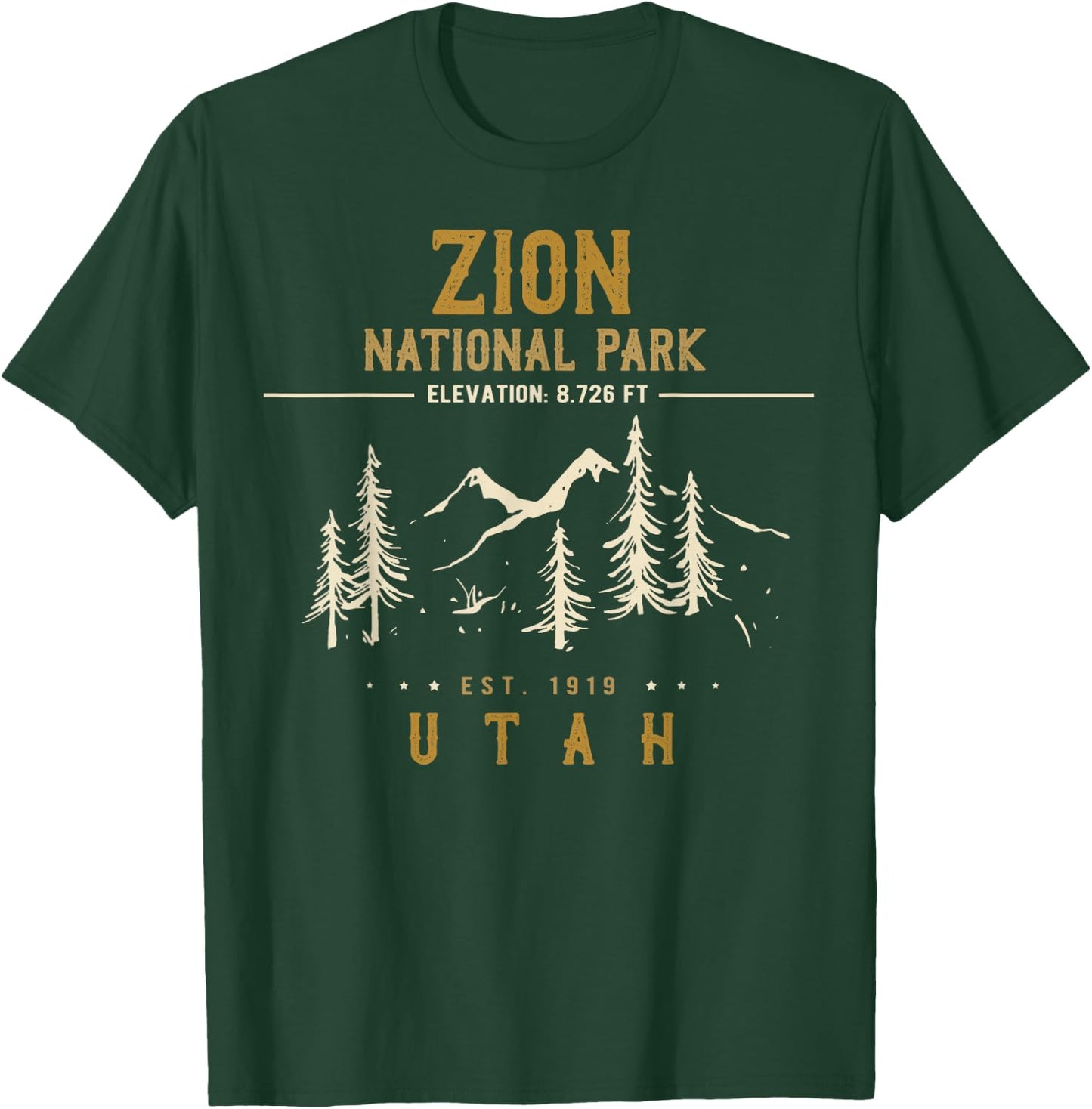 Zion National Park Shirt, US Nationalpark In Utah T-Shirt - T-Shirt | Forest