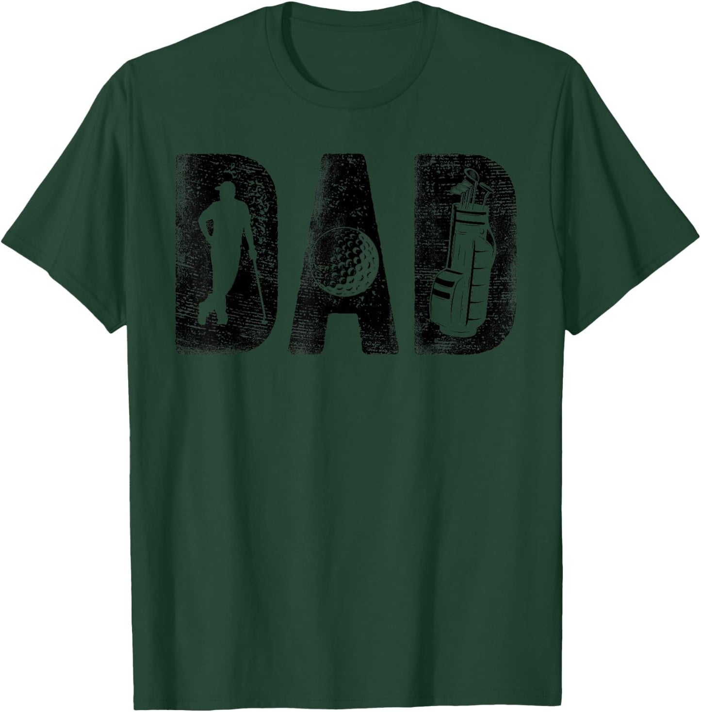 Golfing Dad Classic Bold Font Father's Day Golf Daddy T-Shirt - T-Shirt | Forest