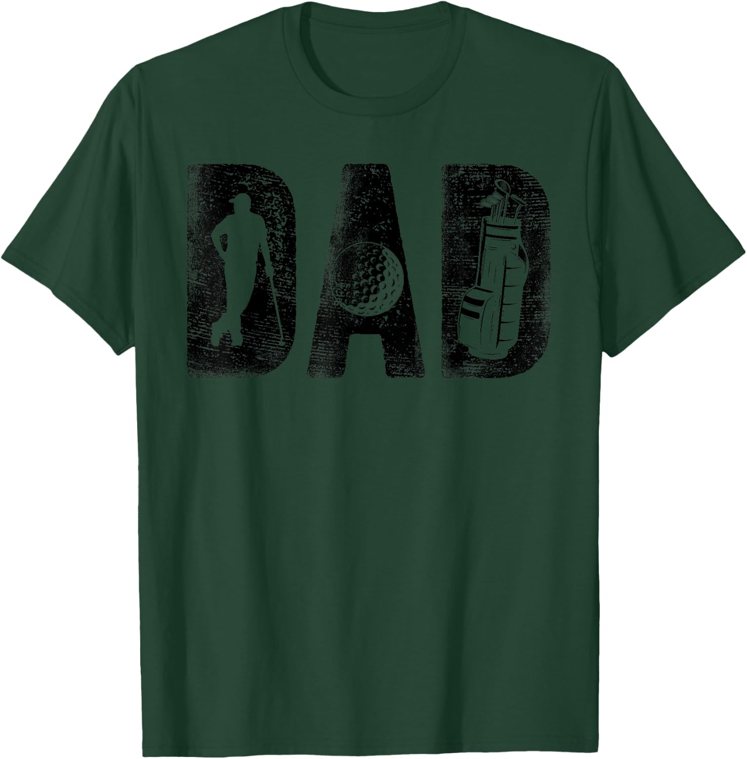 Golfing Dad Classic Bold Font Father's Day Golf Daddy T-Shirt - T-Shirt | Forest