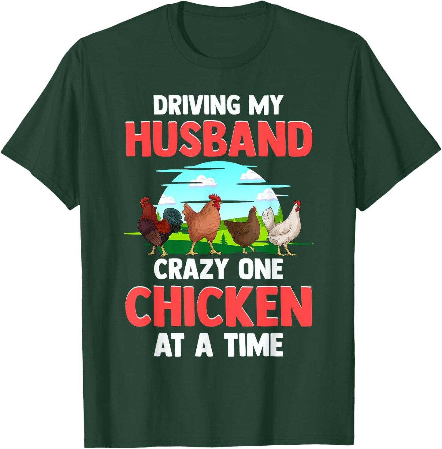 Crazy Chicken Lady Shirt Chicken Shirts Funny T-Shirt - T-Shirt | Forest